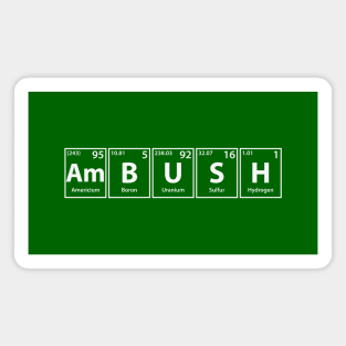 Ambush (Am-B-U-S-H) Periodic Elements Spelling Magnet